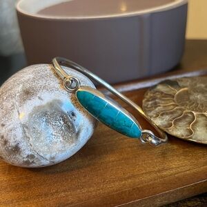 Vintage Mexican Sterling Silver 925 Inlay Bracelet